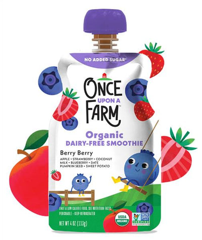 Once Upon A Farm - Organic Dairy Free Bery Berry Smoothie, 113G