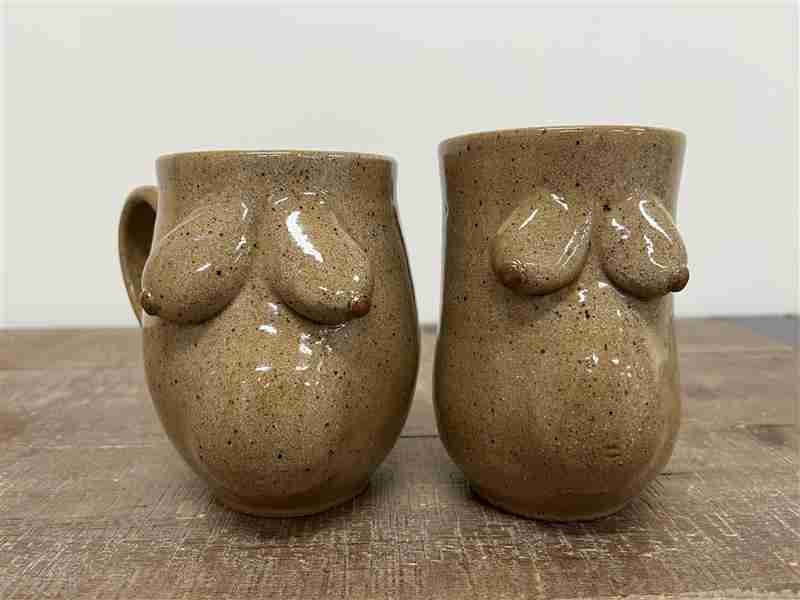 The Bitter Blonde Pottery Pregnant Mama Mug, Tan