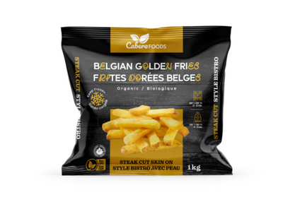 Cabera Foods Belgian Golden Fries Steak Cut Skin On, 1 kg