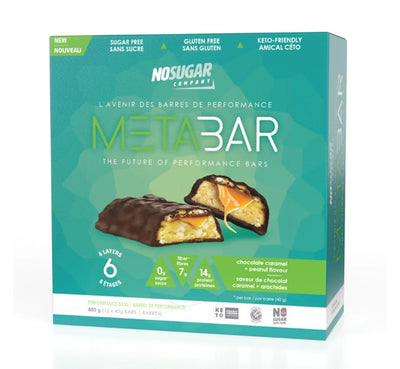 No Sugar Company Meta Bar, Chocolate Caramel Peanut, 40 g