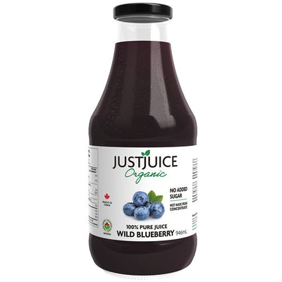 Just Juice Organic Wild Blueberry Juice, 1 L