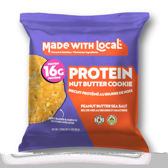 Made With Local Peanut Butter Sea Salt Protein Cookie 68G