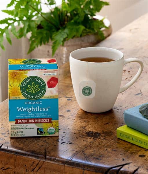 Traditional Medicinal - Weightless Dandelion And Hibiscus Tea, 16 Bags