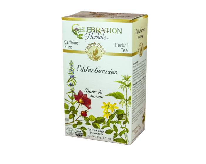 Celebation Herbals Organic Elderberries Tea, 24Bgs