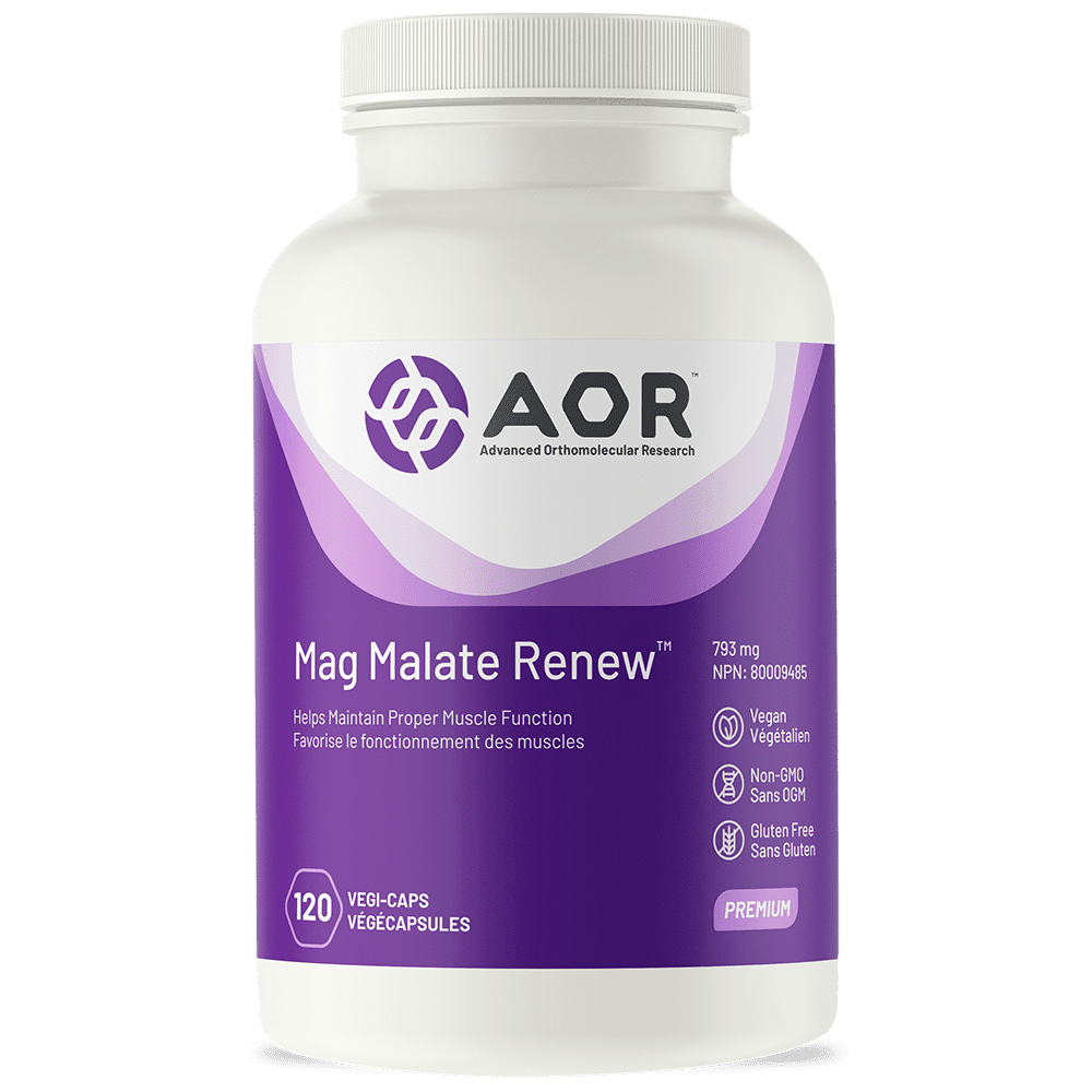 AOR Mag Malate Renew, 120 Veg Caps