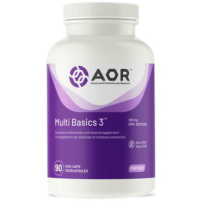 AOR - Multi Basics 3, 180 Veg Caps