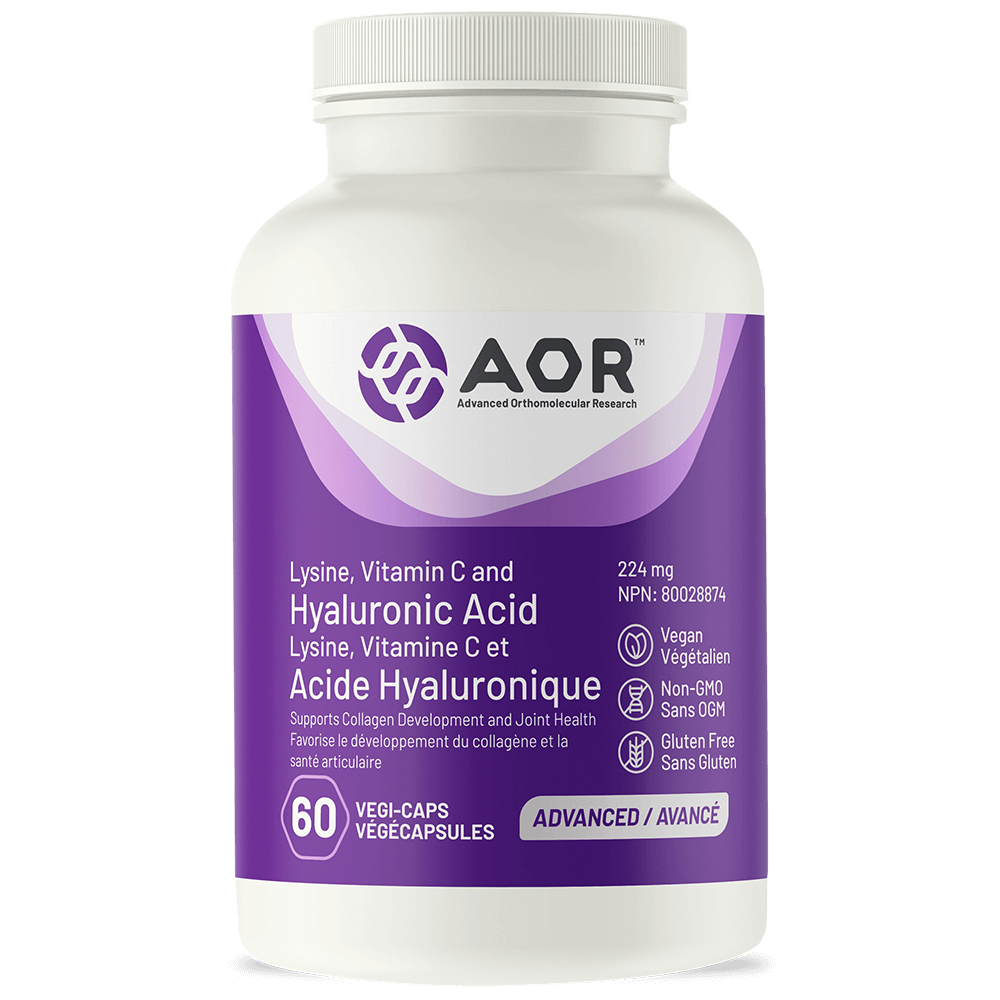 AOR Lysine, Vitamin C And Hyaluronic Acid, 60 Caps