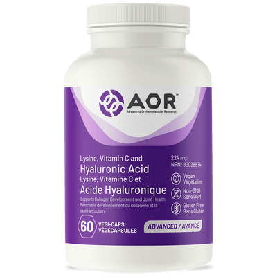 AOR Lysine, Vitamin C And Hyaluronic Acid, 60 Caps