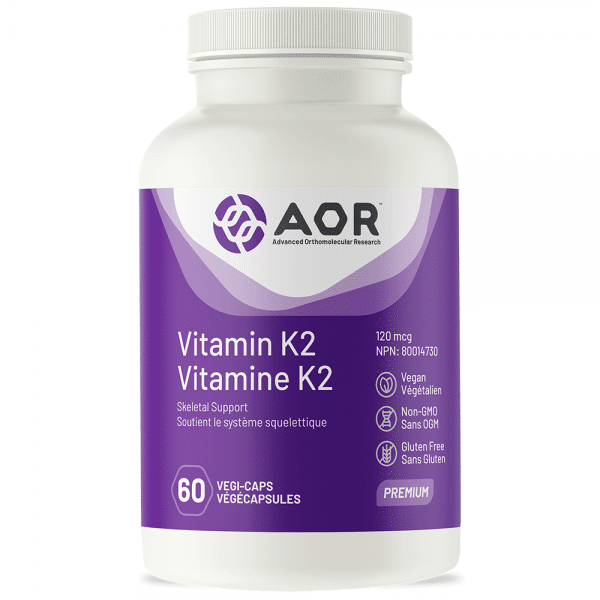 AOR Vitamin K2, 60 Veggie Caps