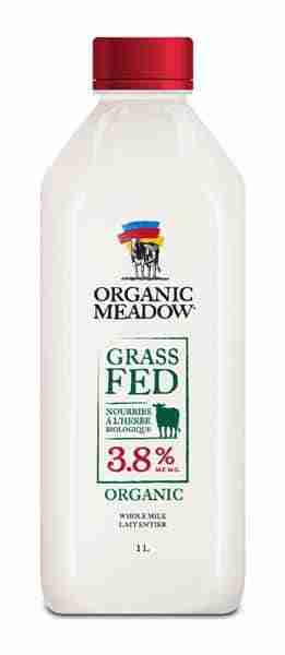 Organic Meadows 3.8% Grass Fed Milk, 1L