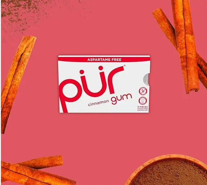 PUR Gum Cinnamon, 9 Pieces