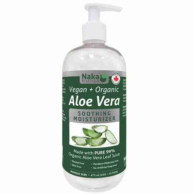 Naka Vegan + Organic Aloe Gel, 475 mL