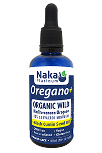 Naka Organic Wild Mediterranean Oregano+ Oil + Black Cumin Seed Oil, 60Ml