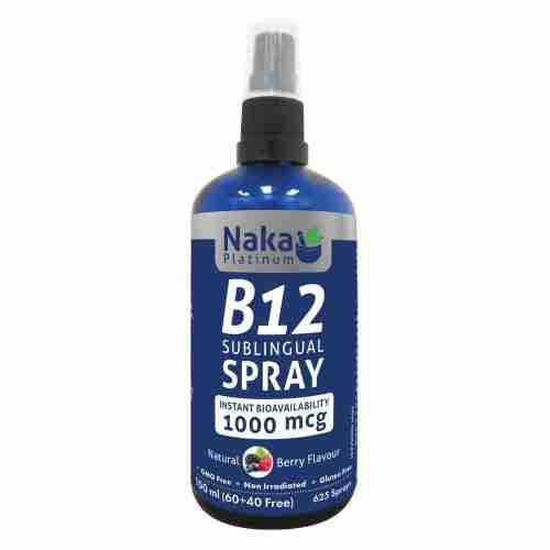 Naka Pro B12 Sublingual Spray, Berry Flavoured, 100 mL