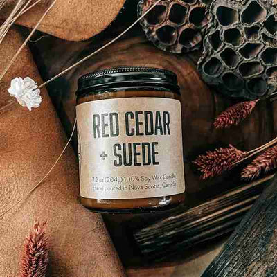 Lawrencetown Candle Co - Red Cedar + Suede, 7.2 Oz