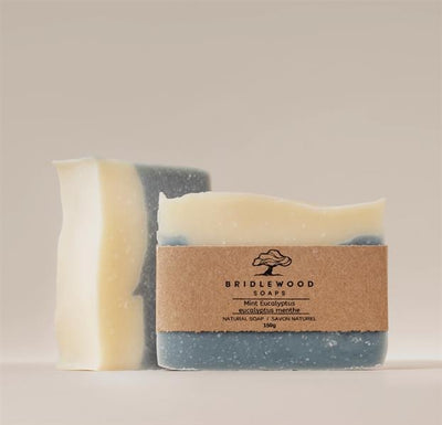 Bridlewood Soaps - Mint & Eucalyptus Soap Bar, 150G