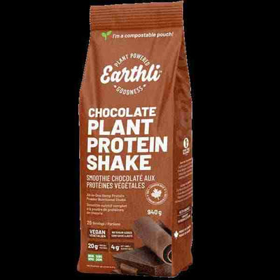 Earthli, Chocolate Plant Protein Shake, 940G
