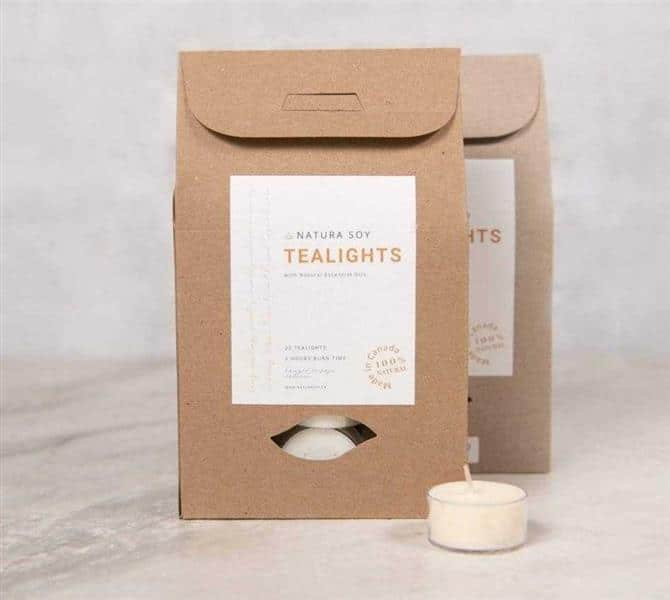 Natura Soy - Tea Lights 25 Unscented Box
