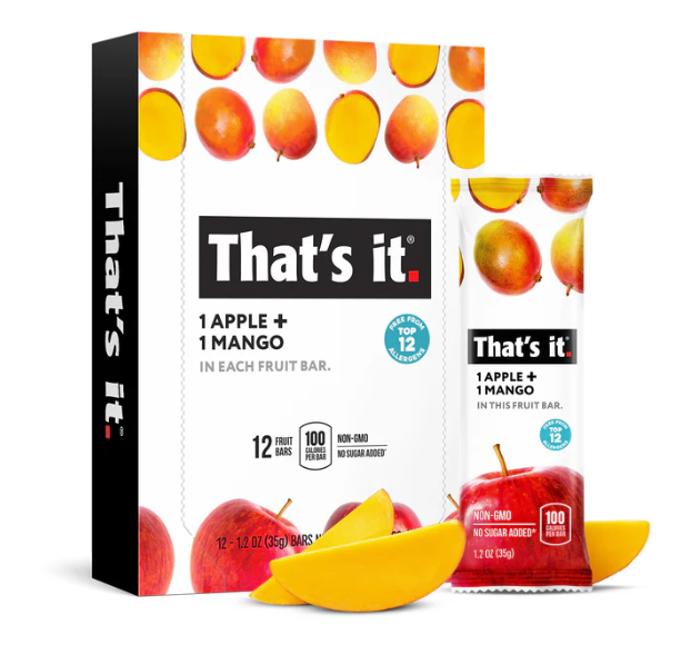 That's It. Apple + Mango Fruit Bar, 35 g