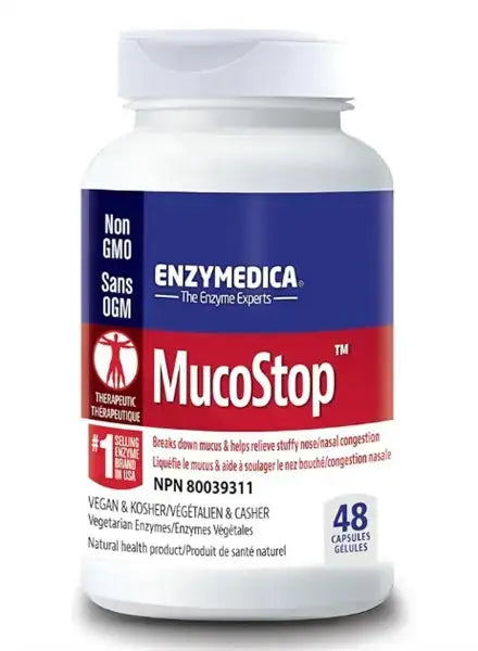 Enzymedica MucoStop, 48 Capsules