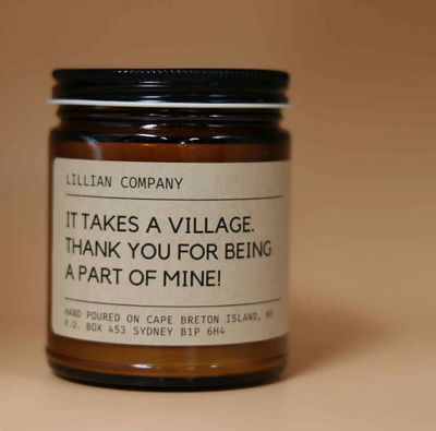 Lillian Co It Takes a Village Candle (Chocolate Chip Cookies), 9 oz