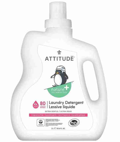 Attitude Living - Laundry Detergent Extra Gentle Fragrance Free, 2L
