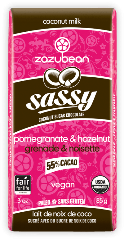 Zazubean Sassy: Pomegranate & Hazelnut, 85 g