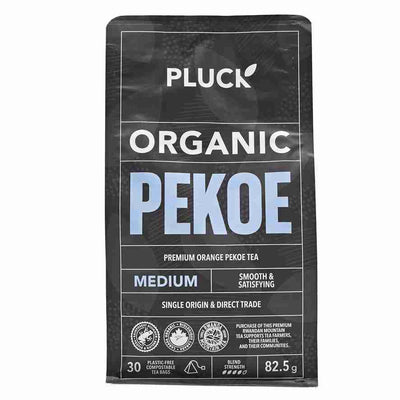 Pluck - Organic Pekoe Tea: Medium, 30 Bags