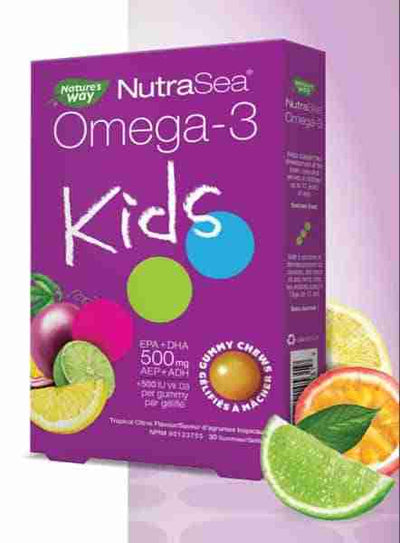 Nature's Way - Nutrasea - Omega-3 Kids Gummy Chews, Tropical Citrus