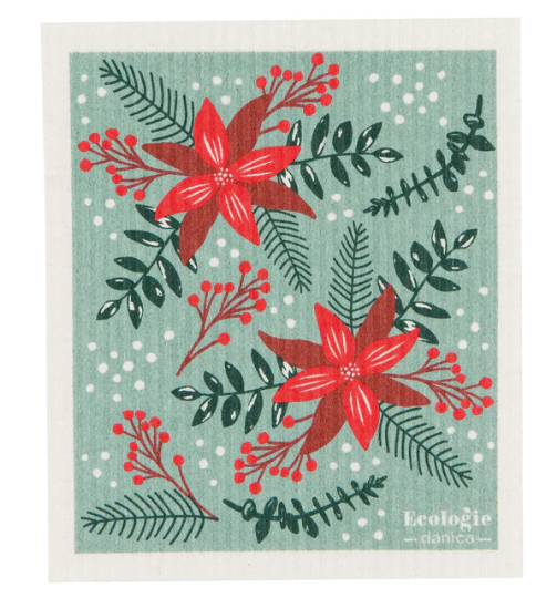 Ecologie Swedish Sponge Cloth - Poinsettia