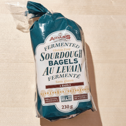 Aidan's Gluten Free Fermented Sourdough Bagels, 4Pk