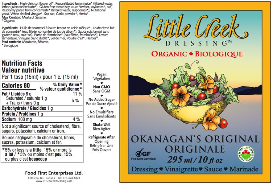 Little Creek Dressing Organic Okanagan's Original 295Ml