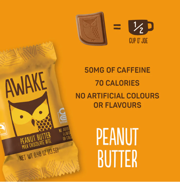 Awake Chocolate Peanut Butter Chocolate Bites, 13.5G