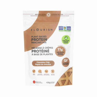 Flourish Chocolate Chip Plant Based Protein Pancake Mix 430G