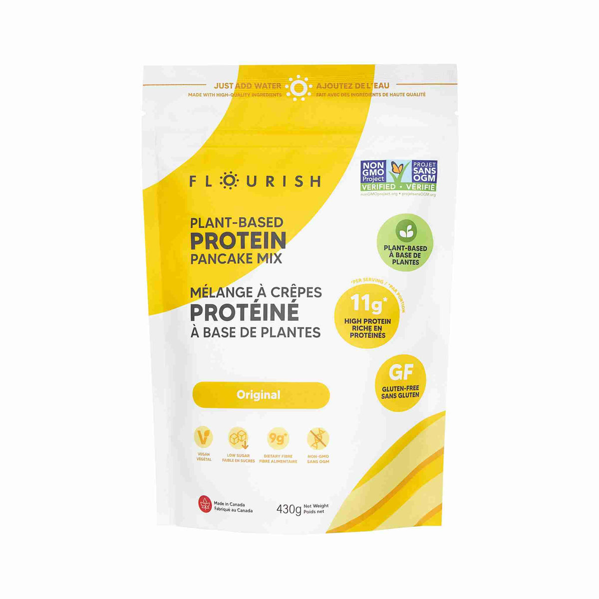 Flourish Original Plant Based Protein Pancake Mix 430G