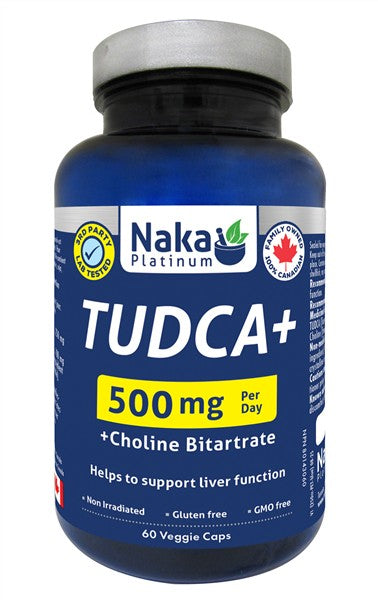 Naka Platinum TUDCA+ 500 mg, 60 Capsules