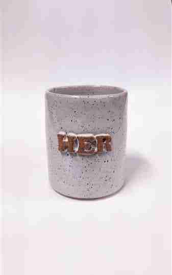 The Bitter Blonde Pottery Her Mug, White