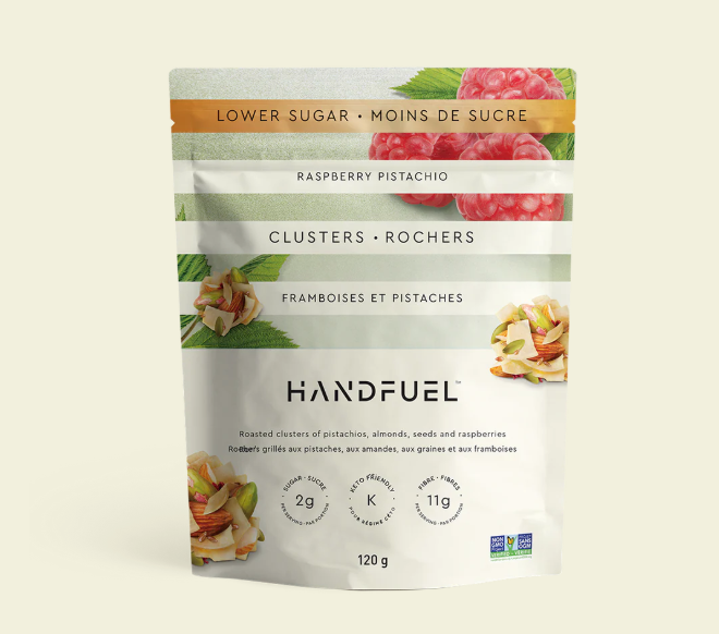 Handfuel Raspberry Pistachio Clusters, 120G