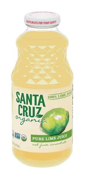 Santa Cruz Organic 100% Lime Juice, 473 mL