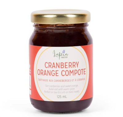 Lupin Pantry Cranberry Orange Compote, 125Ml