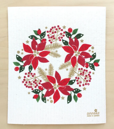 Square Love Swedish Sponge Cloths - Wreath