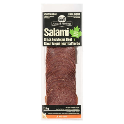 Atwood Heritage Grass Fed Angus Beef Salami, 125 g