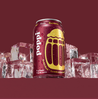 Poppi Root Beer Soda, 355Ml