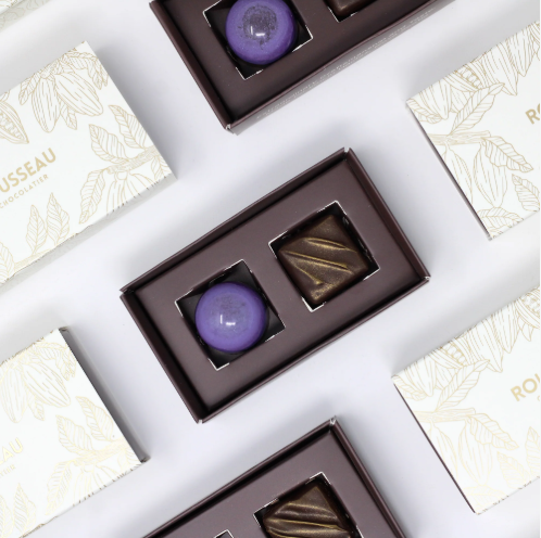 Rousseau Chocolatier Chocolate Favor Box, 2Pc