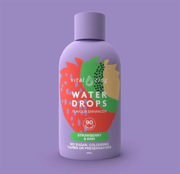 Vital Zing Water Drops - Strawberry Kiwi, 45Ml