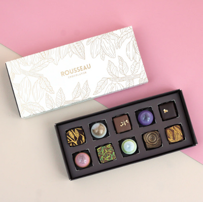 Roussea Chocolatier Chocolate Gift Box, 10Pc