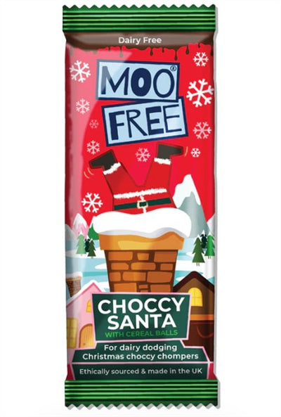Moo Free Choccy Santa With Crisps, 30G