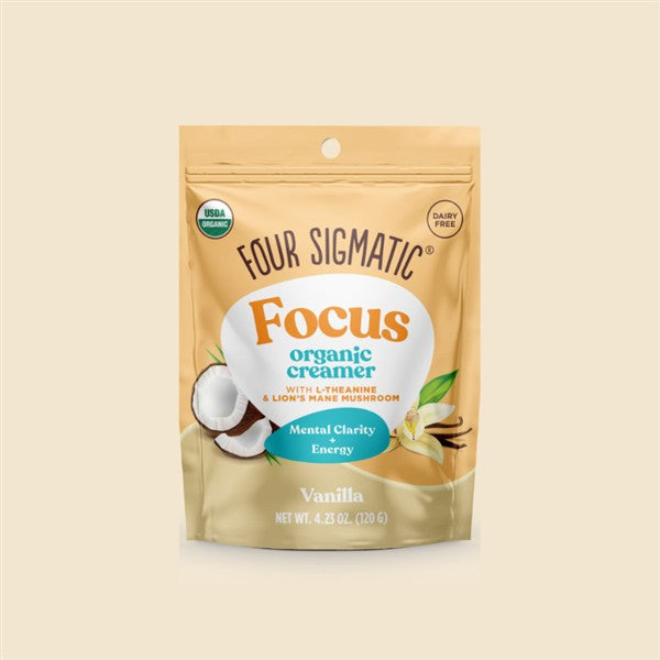Four Sigmatic Focus Organic Vanilla Creamer With L-Theanine & Lion's Mane, 120G