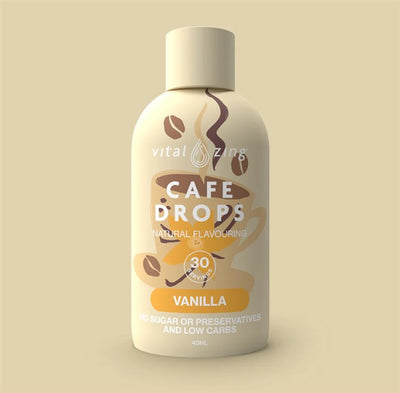 Vital Zing Cafe Drops - Vanilla, 40Ml