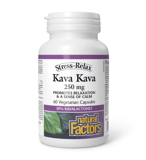 Natural Factors Stress-Relax Kava Kava 250Mg, 60Caps
